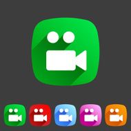 Flat icon camera