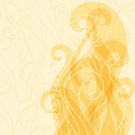 Abstract background hair curls and waves