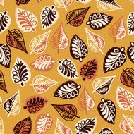 Summer seamless leaf pattern N2