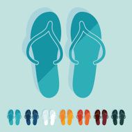 Flat design slippers N13