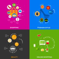 Set of modern stickers Fashion N3