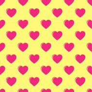 seamless vector pattern with hearts
