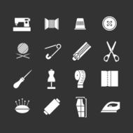 Set icons of sewing N2