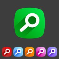 Flat icon zoom