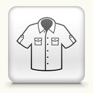 Square Button with Shirt interface icon