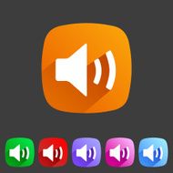 Flat icon mute