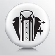 Round Icon With Tuxedo