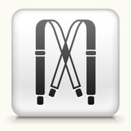 Square Button with Straps interface icon