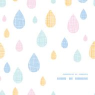 Abstract textile colorful rain drops frame corner pattern background