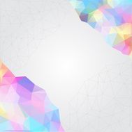 Colorful mosaic banner N20