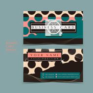 fancy vector business card set N2