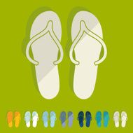 Flat design slippers N14