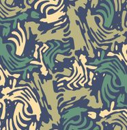 Abstract square zebra pattern Multicolored Blue-Grey green yellow ambiance