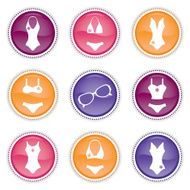 Swimwear Icon Set