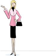 Girl in Pink Coat