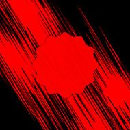 Red lines on black background