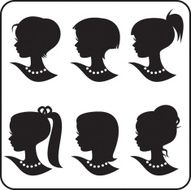 Beauty woman silhouette