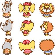 Characters of African animals