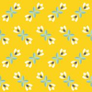 Seamless floral patern with abstract flowers N5