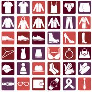 Vector Set of Wear Icons N4
