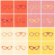 Hand drawn seamles galsses pattern N2