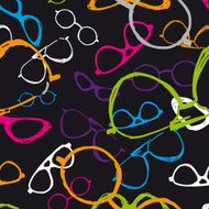 Hand drawn seamles galsses pattern N3