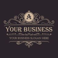 Elegant monogram design template N2