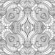 Abstract vector tribal ethnic background N48