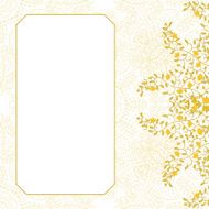 Floral swirl card template design N3