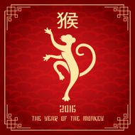 Chinese new year 2016 of monkey