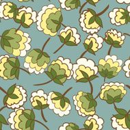 Seamless texture with cotton