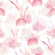 Ocean algae seamless vector print