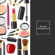 Beauty product vertical background with copyspace