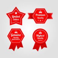 Vintage premium quality labels set N13