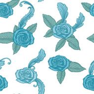 Seamless pattern with roses N18