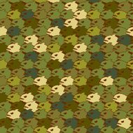 Military texture from Piranha Army seamless pattern evil fish