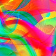 Abstract colorful wavy lines background illustration