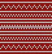 Seamless knitted pattern in nordic style