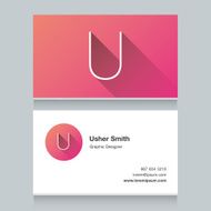 Logo alphabet letter &quot;U&quot;