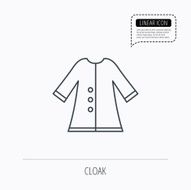 Cloak icon Protection jacket outerwear sign N11