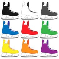 Ice Skates in Different Colours