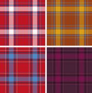 Set of seamless tartan patterns N5