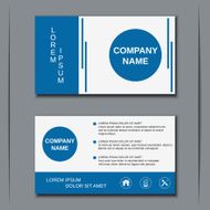 Business visiting card banner sticker mockup flyer label vector template N48