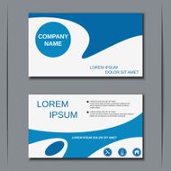 Business visiting card banner sticker mockup flyer label vector template N52