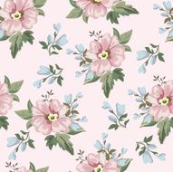 Seamless Vintage Flower Pattern N25