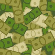 Military seamless pattern of money Soldiers background from Dol