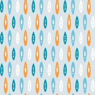 Scandinavian design pattern with rhythmic colorful petals on light background