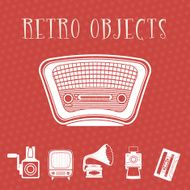 Retro objects vintage design N29