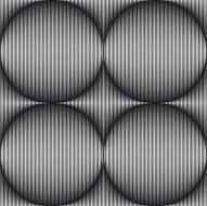 Seamless Optical Art Strokes that Form Spheres
