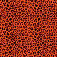 Leopard seamless pattern design in orange autumnal color vector